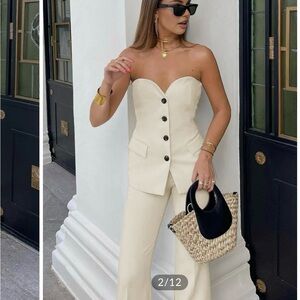 Commense Cream Pantsuit